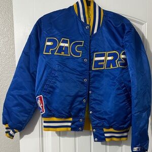 STARTER Blue and Yellow Pacers Jacket